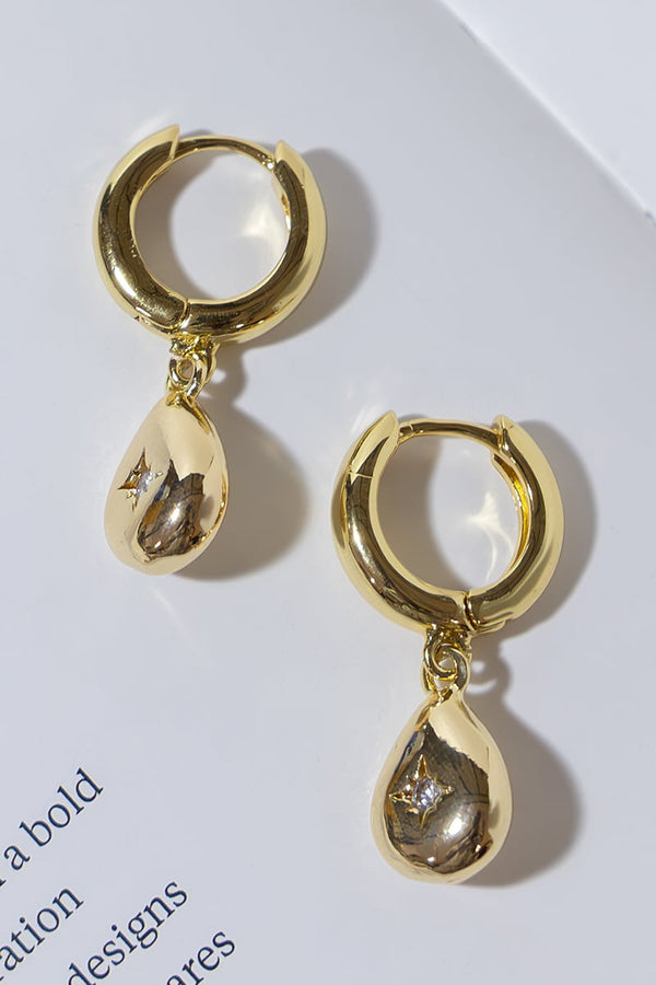 GOLD PLATED HAPPINESS EARRINGS