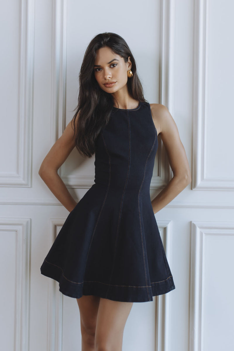 PALMER DENIM MINI DRESS