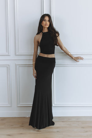 ORICA JERSEY SKIRT - BLACK