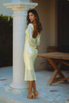 VERONA SEQUIN MAXI DRESS - CANARY YELLOW