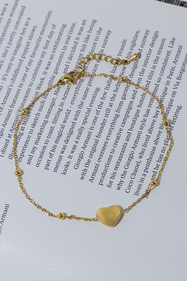 GOLD PLATED LOVE ANKLET