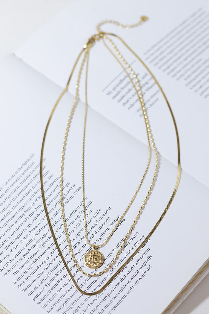 GOLD PLATED HELIOS NECKLACE