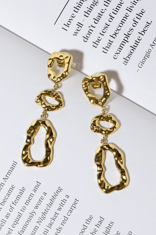 GOLD PLATED ROME EARRINGS