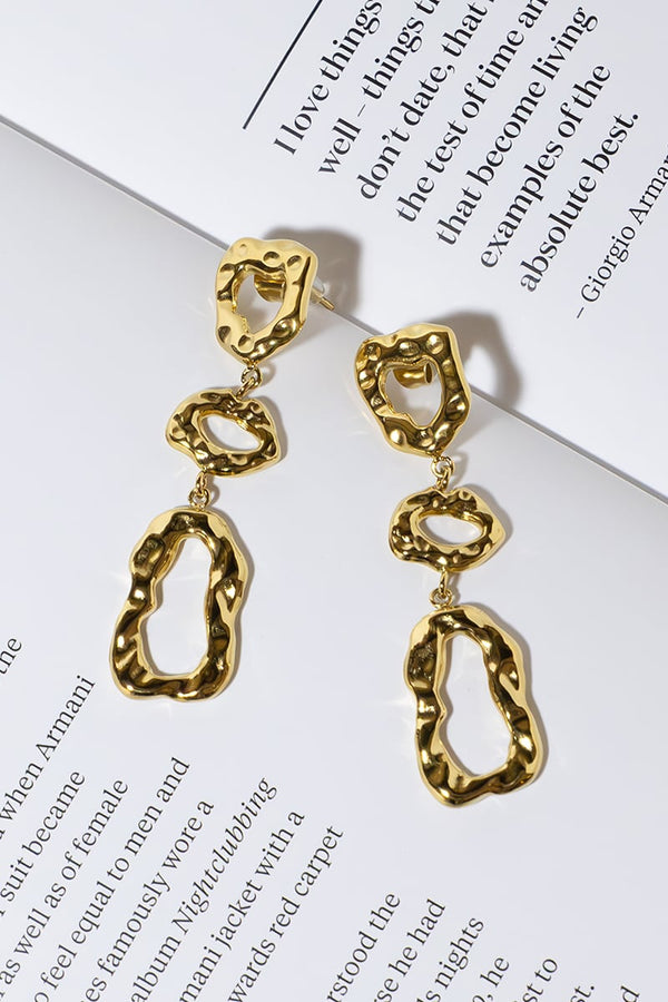 GOLD PLATED ROME EARRINGS