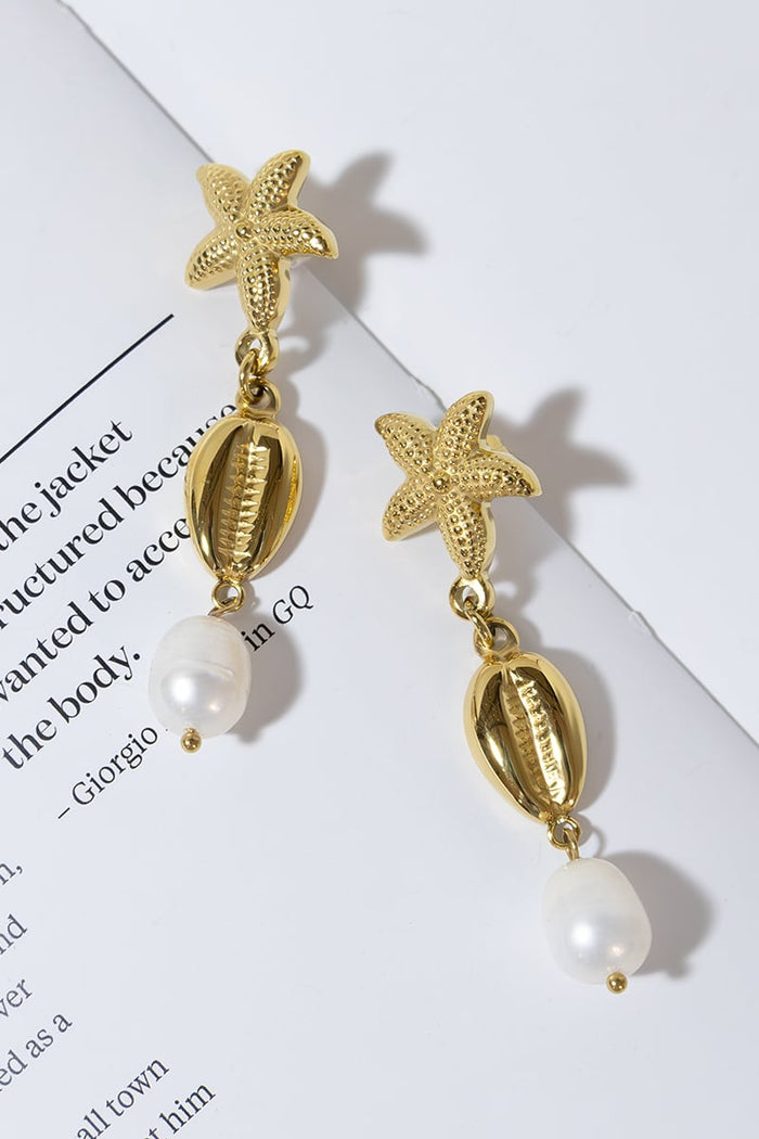 GOLD PLATED SEA BREEZE EARRINGS