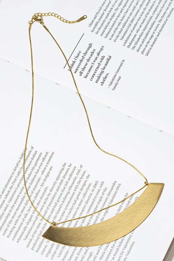 GOLD PLATED DISCO NECKLACE