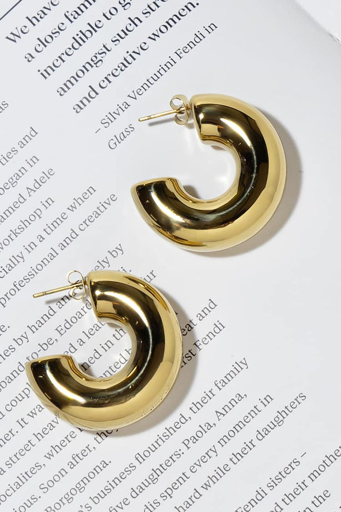 GOLD PLATED BUBBLE EARRINGS