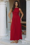 NALLA MAXI DRESS - CHERRY