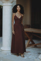 ZEPHY MAXI DRESS - CHOCOLATE