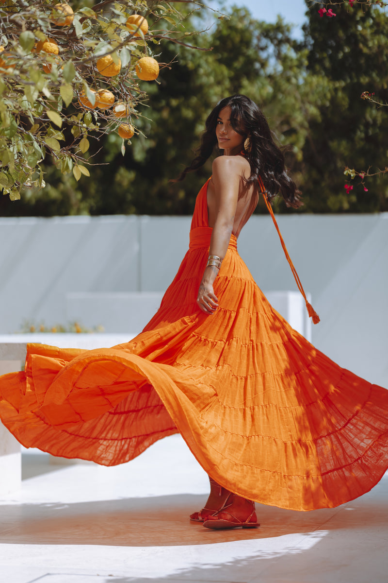 WILMA MAXI DRESS - ORANGE