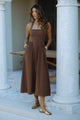 LOCKLEA MIDI DRESS - CHOCOLATE