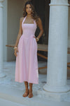 LOCKLEA MIDI DRESS - PINK