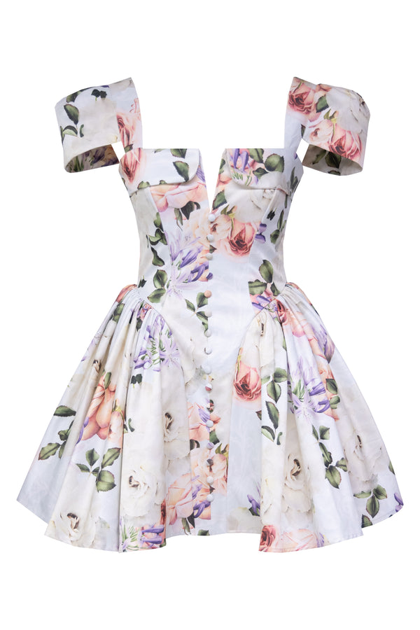 ANTONELLA MINI DRESS - VINTAGE FLORA