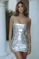 VESINA MINI DRESS - SILVER