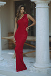 SILVIA MAXI DRESS - RED