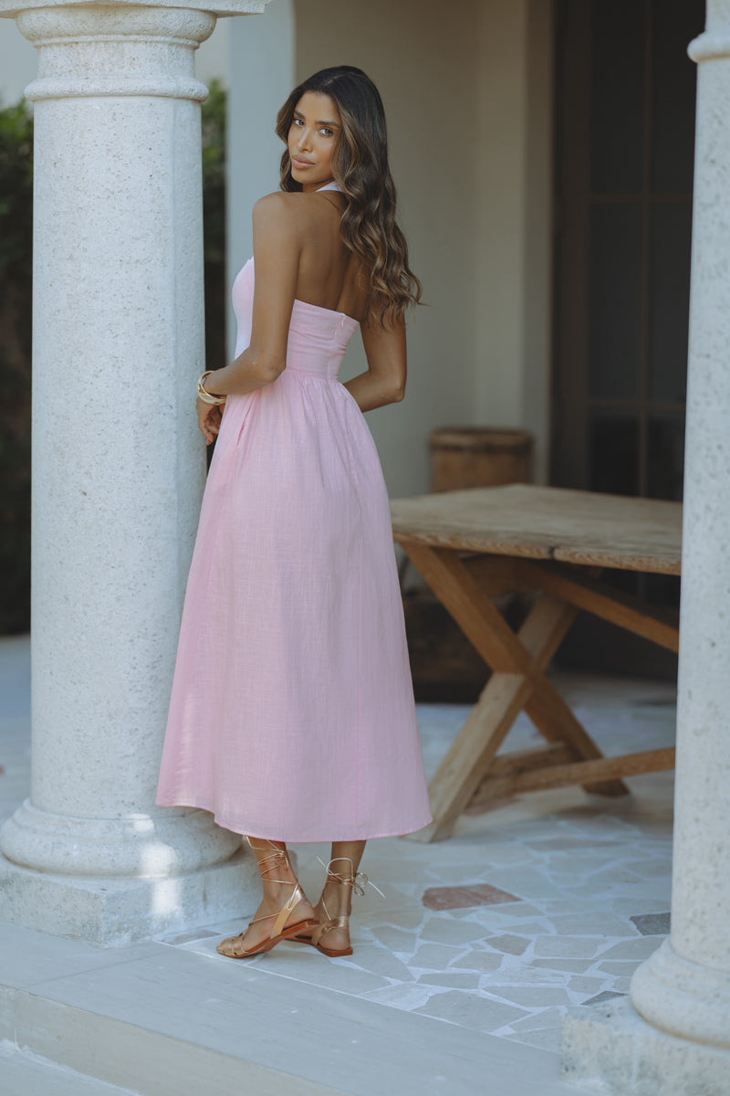 LOCKLEA MIDI DRESS - PINK