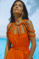 CORALINA MAXI DRESS - ORANGE