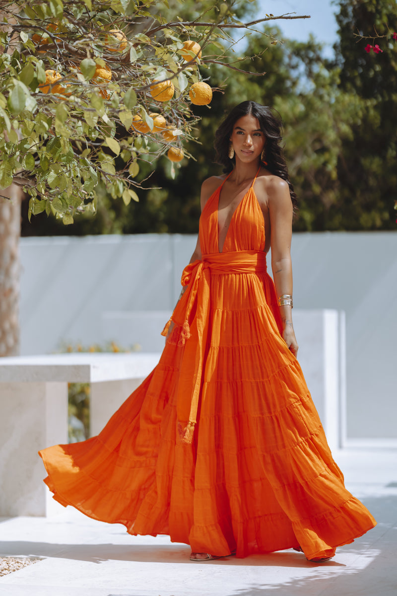 WILMA MAXI DRESS - ORANGE