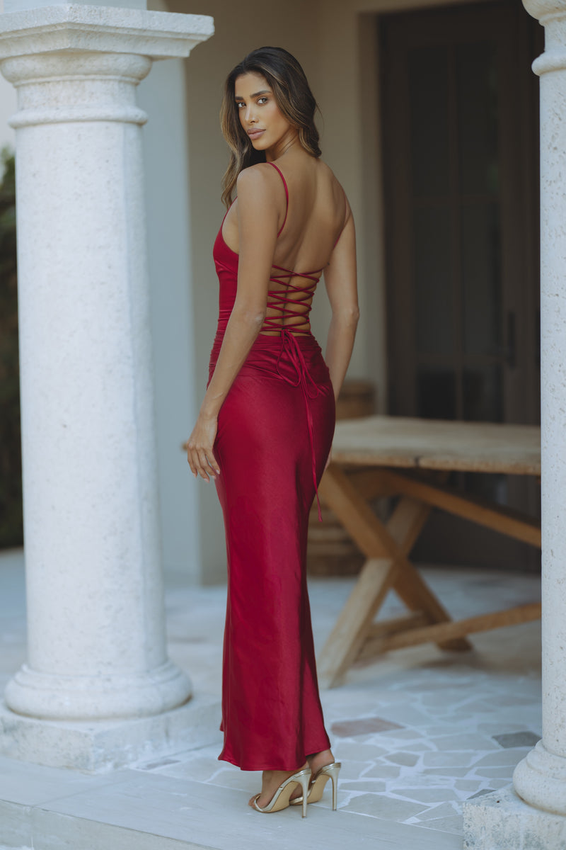 PIANNI MAXI DRESS - RED