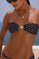 BRAZIL BIKINI TOP - BLACK POLKA