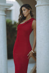 SILVIA MAXI DRESS - RED