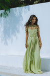 CORALINA MAXI DRESS - SAGE