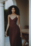 ZEPHY MAXI DRESS - CHOCOLATE