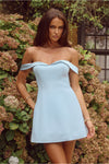 EBONY MINI DRESS - LIGHT BLUE