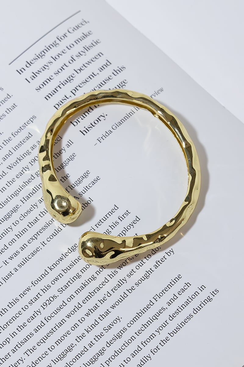 GOLD PLATED BONE BRACELET