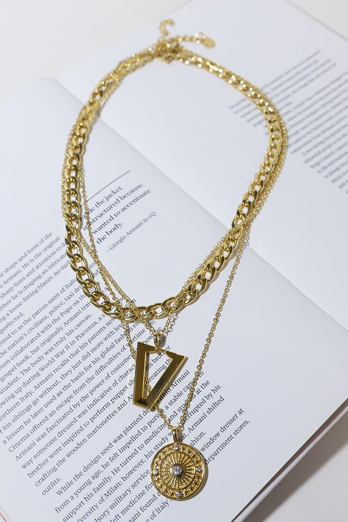 GOLD PLATED STELLAR NECKLACE