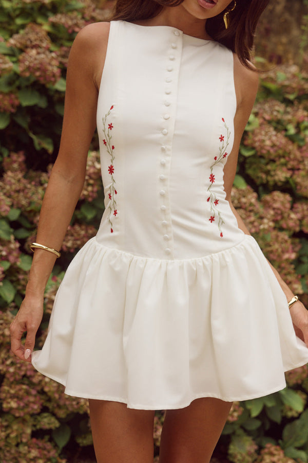 NEVAH MINI DRESS - WHITE