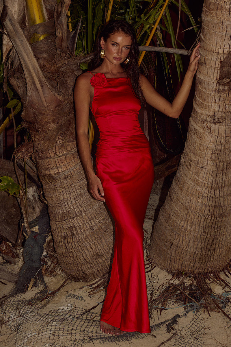 PIANNI MAXI DRESS - RED