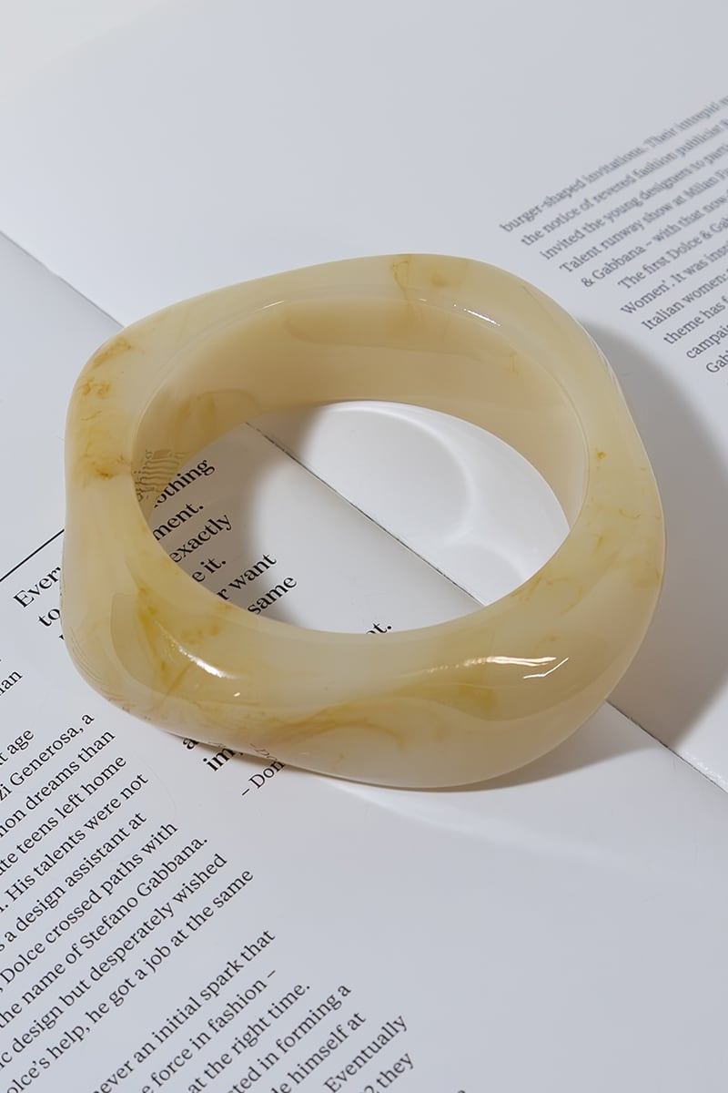 RESIN BRACELET - BEIGE