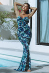 CHANNING MAXI DRESS - NAVY FLORAL