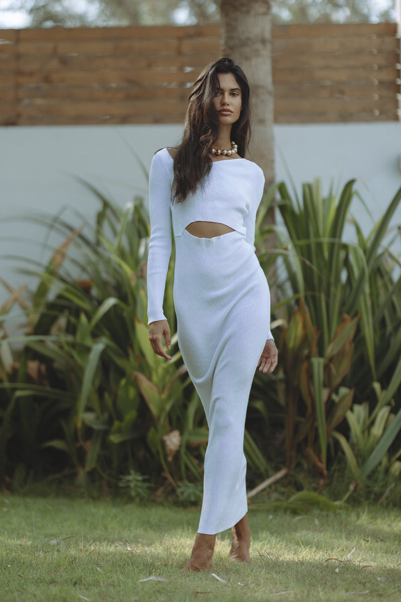 AURORA MAXI DRESS - WHITE