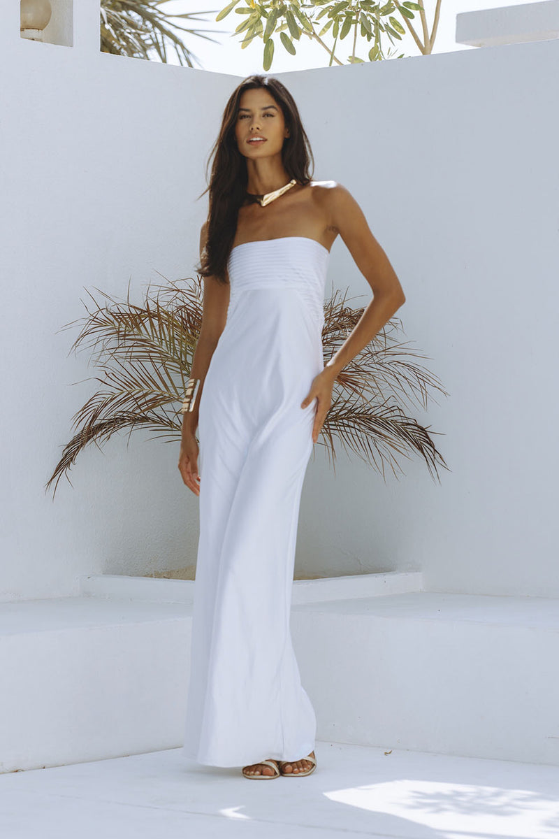 ADINA MAXI DRESS - WHITE