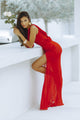 VENEZIAH MAXI DRESS - RED