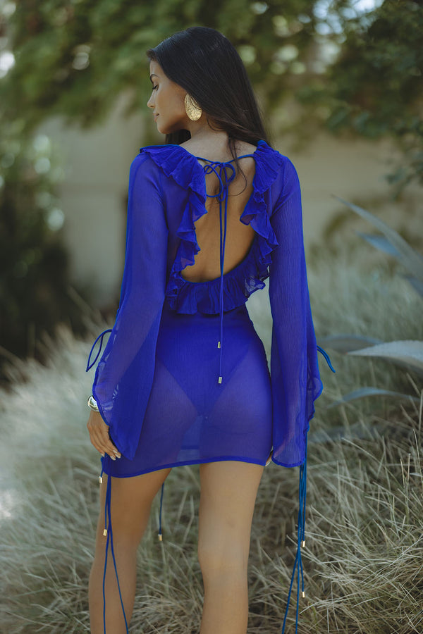 SELENA MINI DRESS - BLUE
