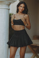 TIANNA BUBBLE MINI SKIRT - BLACK