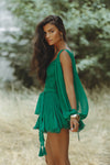 GAIA MINI DRESS - PERSIAN GREEN