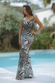 SINAIA MAXI DRESS - ZEBRA