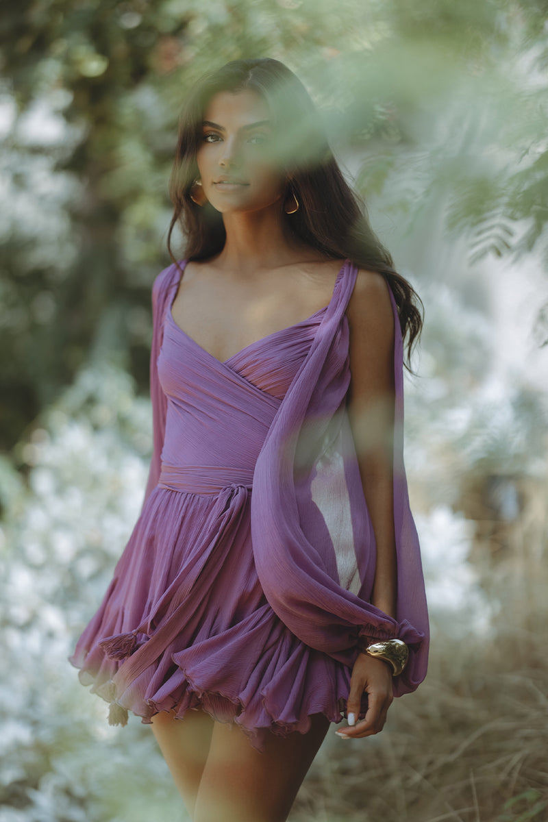 GAIA MINI DRESS - LAVENDER