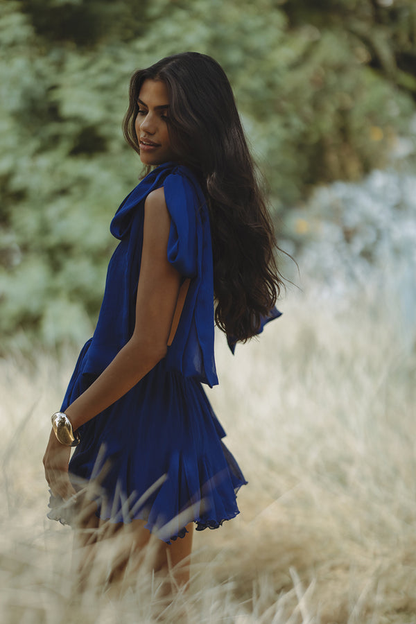 KALISHA MINI DRESS - BLUE