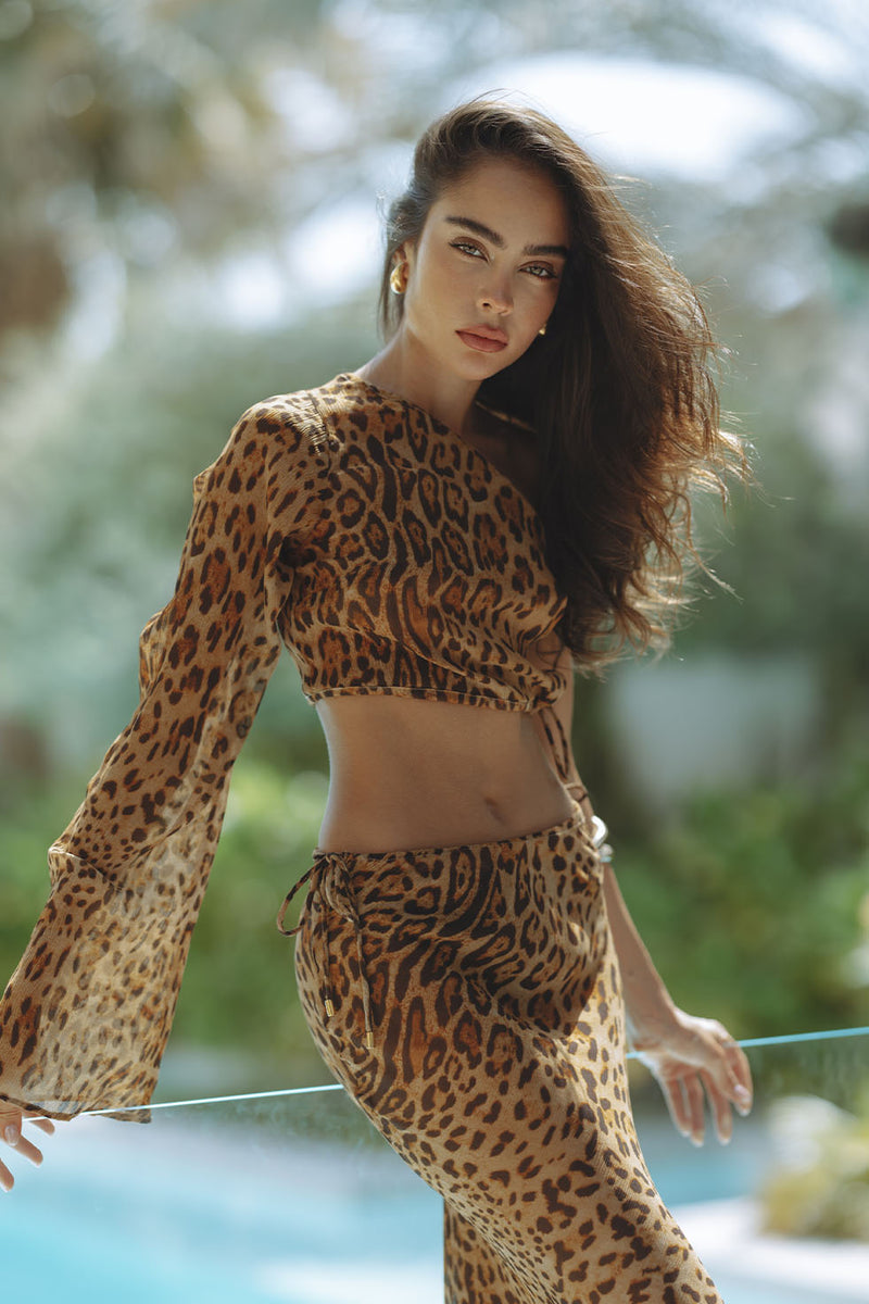 GINA TOP - LEOPARD