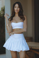 TIANNA BUBBLE MINI SKIRT - WHITE