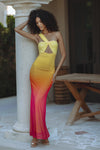 KYREE MAXI DRESS - MIMOSA OMBRE