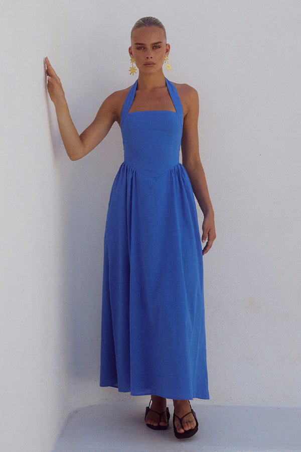 LOCKLEA MIDI DRESS - CORNFLOWER