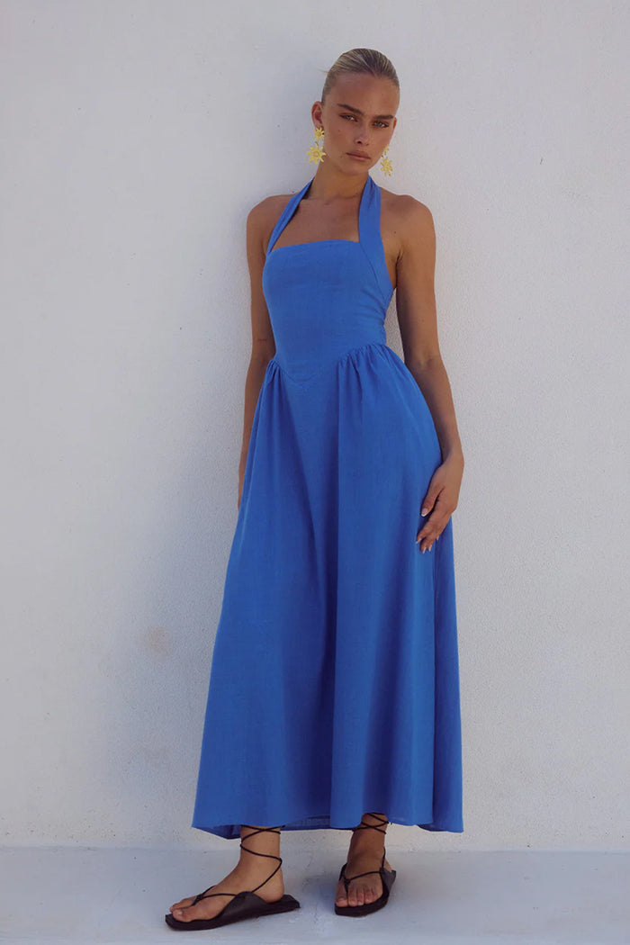 LOCKLEA MIDI DRESS - CORNFLOWER