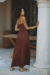 ZEPHY MAXI DRESS - CHOCOLATE