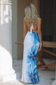 JASMINA MAXI DRESS - BLUE FLOWER